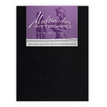 Multimedia Artboard Pastel Panels 11" x 14", Black, Pack of 5