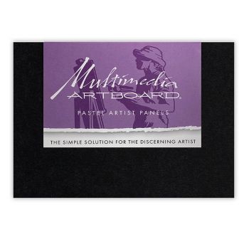 Multimedia Artboard Pastel Panels 6" x 8", Black, Pack of 10