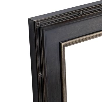 Museum Plein Aire Frame - Antique Black w/ Silver Liner, 12" x 16"