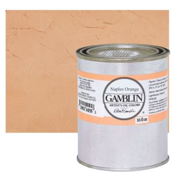 Gamblin Artists Oil - Naples Orange, 16oz Can