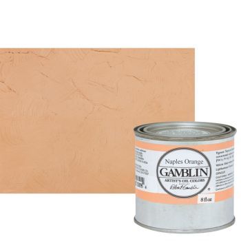 Gamblin Artist's Oil Color 8 oz Can - Naples Orange