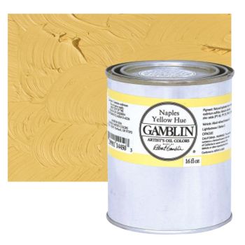Gamblin Artists Oil - Naples Yellow Hue, 16oz Can