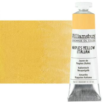 Williamsburg Handmade Oil Paint - Naples Yellow Italian, 37ml Tube