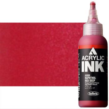 Holbein Acrylic Ink 100ml Naphthol Red Deep