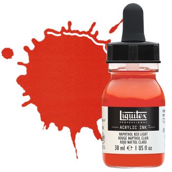 Liquitex Professional Acrylic Ink 30ml Bottle Napthol Red Light