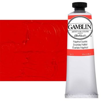 Gamblin Artist's Oil Color 37 ml Tube - Napthol Scarlet