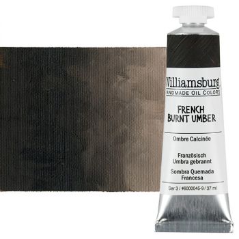 Williamsburg Handmade Oil Paint - French Burnt Umber, 37ml Tube