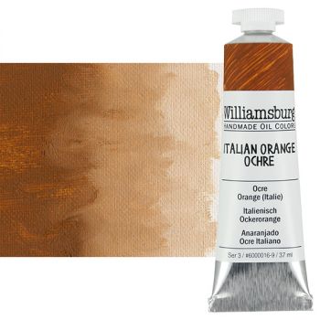 Williamsburg Handmade Oil Paint - Italian Orange Ochre, 37ml Tube