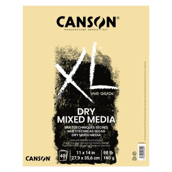 Canson XL Sand Grain 160 gsm Natural 11x14 Fold-Over Pad