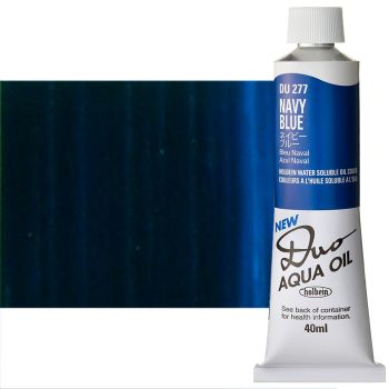 Holbein Duo Aqua Water-Soluble Oil Color 40 ml Tube - Navy Blue
