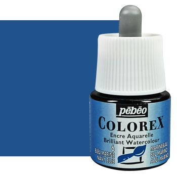 Pebeo Colorex Watercolor Ink Navy Blue, 45ml