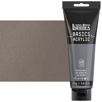 Liquitex Basics Acrylic Paint Neutral Gray 5 250ml