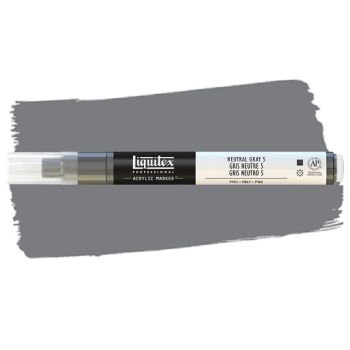 Liquitex Professional Paint Marker Fine (2mm) - Neutral Gray 5