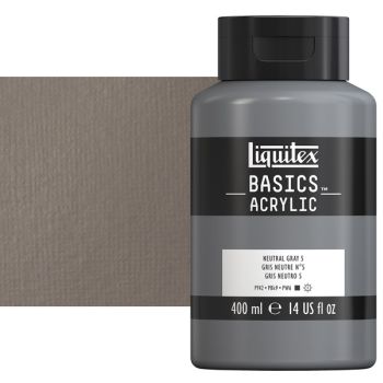 Liquitex Basics Acrylics 400ml Neutral Gray 5