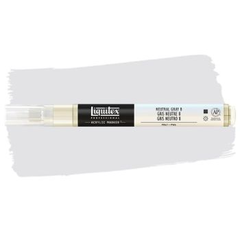 Liquitex Professional Paint Marker Fine (2mm) - Neutral Gray 8