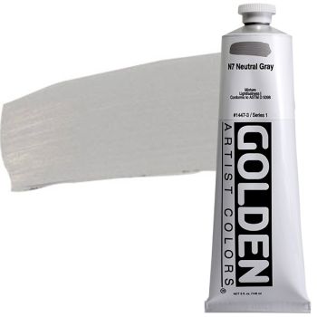 GOLDEN Heavy Body Acrylic 5 oz Tube - Neutral Grey No.7 (Default