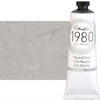 Gamblin 1980 Oil Colors - Neutral Grey, 37ml Tube