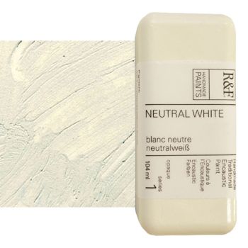 R&F Encaustic Handmade Paint 104 ml Block - Neutral White