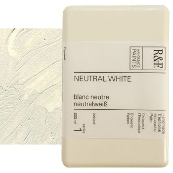 R&F Encaustic Handmade Paint 333 ml Block - Neutral White