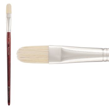 New York Central Munich Premier Bristle Blend Brush, Filbert Size #10 