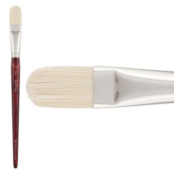 New York Central Munich Premier Bristle Blend Brush, Filbert Size #18 