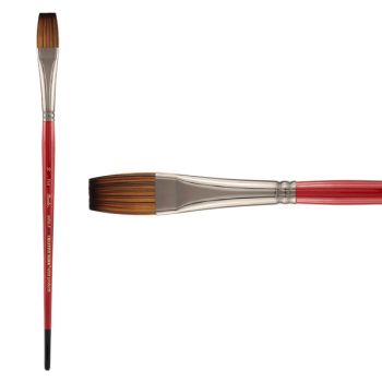 Staccato MPM-F Long Handle Synthetic Artist Brush, Flat #10