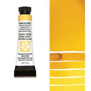 Daniel Smith Extra Fine Watercolors - Nickel Azo Yellow, 5 ml Tube