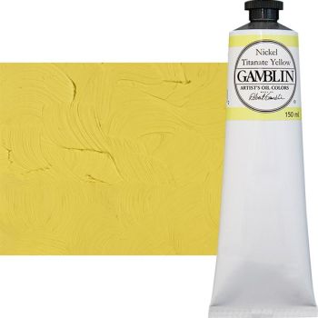 Gamblin Artists Oil - Nickel Titanate Yellow, 150ml Tube