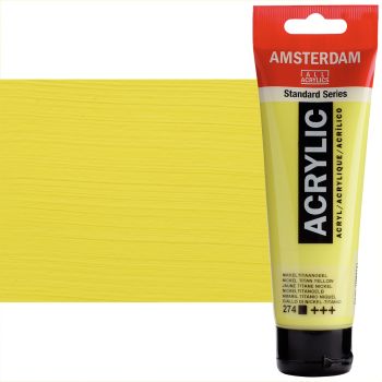 Amsterdam Standard Series Acrylic Paints - Nickel Titanium Yellow, 120ml