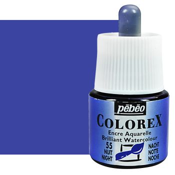 Pebeo Colorex Watercolor Ink Night Blue, 45ml