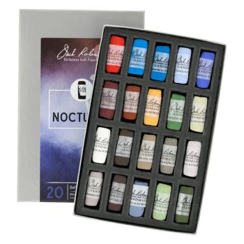 Richeson Hand-Rolled Soft Pastels Set of 20 Nocturne