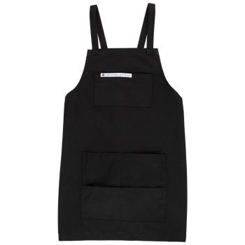 New York Central Professional Cross-Back Apron Black 