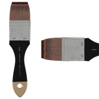 New York Central Oasis Synthetic Brush Short Handle, 35mm Mottler