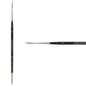 New York Central Oasis Synthetic Brush Short Handle, Size #2 Script Liner