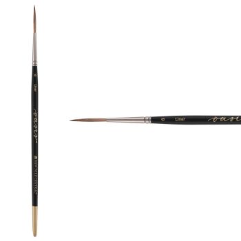 New York Central Oasis Synthetic Brush Short Handle, Size #6 Script Liner