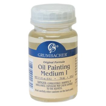 Grumbacher Pre-Tested Oil Painting Medium No. 1 2.5 oz Bottle