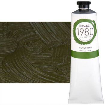 Gamblin 1980 Oil Colors - Olive Green, 150ml Tube