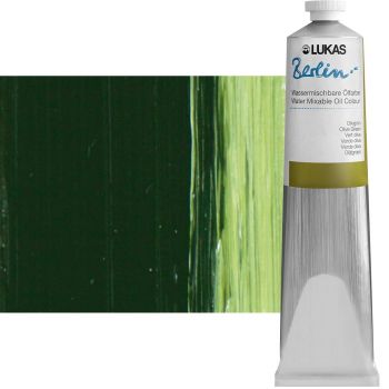 LUKAS Berlin Water Mixable Oil Olive Green 200 ml Tube