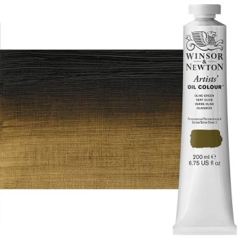 Winsor & Newton Artists' Oil Color 200 ml Tube - Olive Green