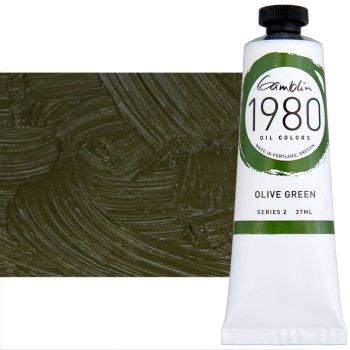 Gamblin 1980 Oil Colors - Olive Green, 37ml Tube