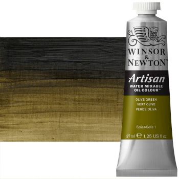 Winsor & Newton Artisan Water Mixable Oil Color - Olive Green, 37ml Tube