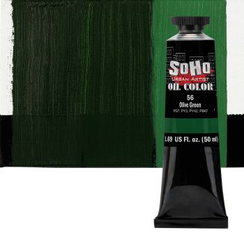 SoHo Artist Oil Color Olive Green 50ml Tube
