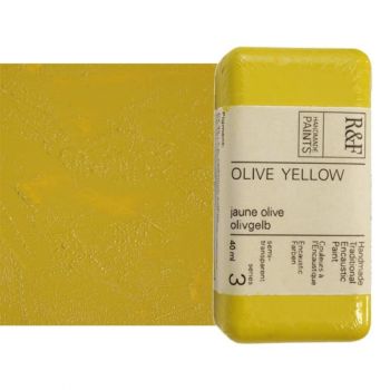 R&F Encaustic Paint 40Ml Olive Yellow