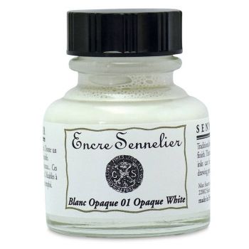Sennelier Shellac Ink 30ml Bottle - Opaque White
