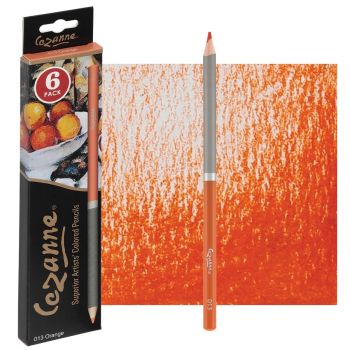 Cezanne Premium Colored Pencils - Orange, Box of 6