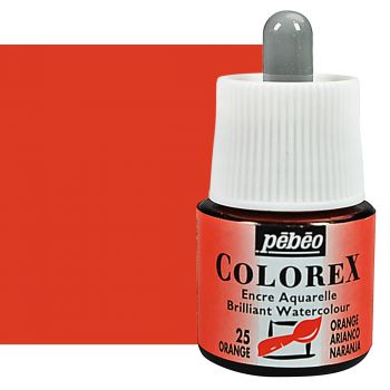 Pebeo Colorex Watercolor Ink Orange, 45ml
