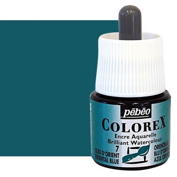 Pebeo Colorex Watercolor Ink Oriental Blue, 45ml