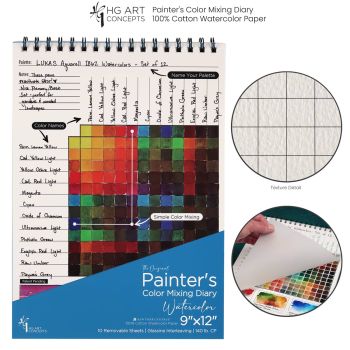 Painter’s Color Mixing Diary® for Watercolor & Multimedia (Patent Pending)