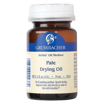 Grumbacher Pre-Tested Pale Drying Oil 2.5 oz Bottle