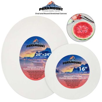 Paramount Oval and Round Stretched Canvas
